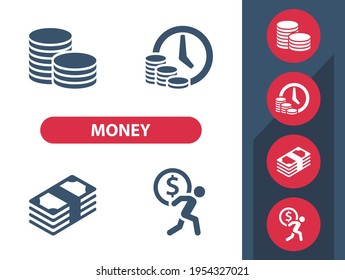 Money - Finance - Currency Icons. Professional, pixel perfect icons. EPS 10 format.