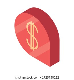 money finance economy bubble isometric