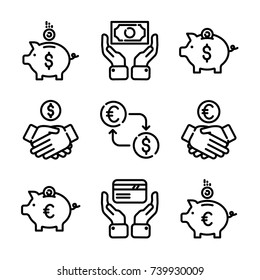 Money & Finance Icon Set