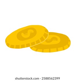 Money, finance, payment sign, icon, composition. Cute hand drawn doodle market, earning, deposit, currency, payment illustration with pile, stack of golden coins. Financial business background