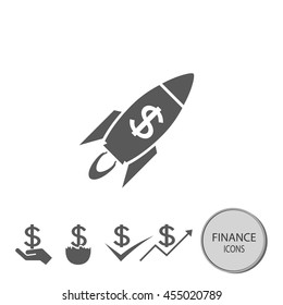 Money, finance, payments and business icon vector.