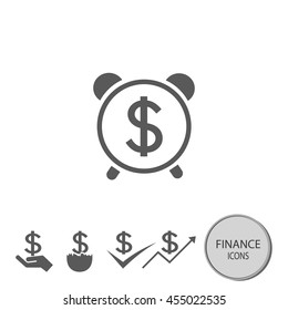 Money, finance, payments and business icon vector.