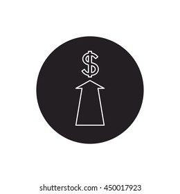 Money, finance, payments, investment and business icon vector.