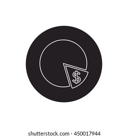 Money, finance, payments, investment and business icon vector.