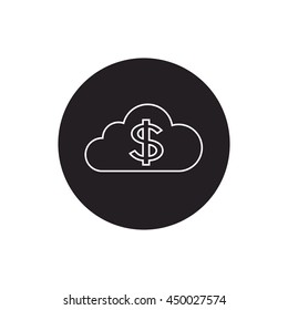 Money, finance, payments, investment and business icon vector.