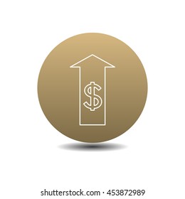 Money, finance, payments, investment and business icon vector.