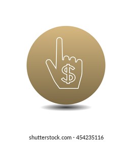 Money, finance, payments, investment and business icon vector.