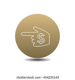 Money, finance, payments, investment and business icon vector.