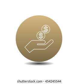 Money, finance, payments, investment and business icon vector.