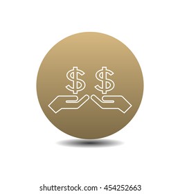 Money, finance, payments, investment and business icon vector.