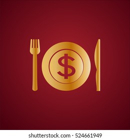 Money, finance, payments, investment and business icon vector.