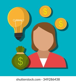 Money and financial market graphic design, vector illustration Money and financial market graphic design, vector illustration