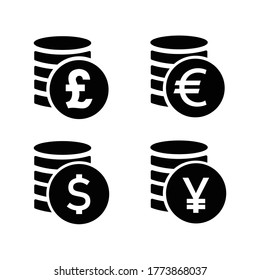 Diseño plano de dinero y fondo blanco