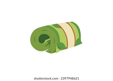 Money flat design green dollar payment editable background free vector image