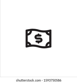 Money flat icon illustration- vector