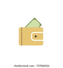 Money flat icon. Single high quality outline symbol of gambling for web design or mobile app. Thin line signs of casino for design logo, visit card, etc. Outline logo of lottery.