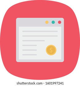 Money Flat icons for web page  & browser