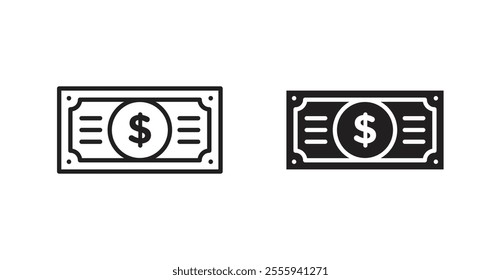 Money flat simple vector symbols illustration.