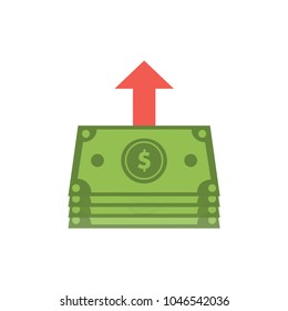 MONEY FLOW FLAT ICON