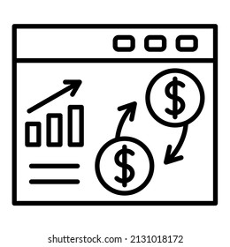 Money Flow icon vector image. Can also be used for web apps, mobile apps and print media.