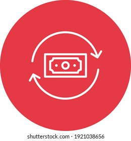Money, flow, transaction, transfer icon vector image. Can also be used for Finance and Money. Suitable for use on web apps, mobile apps and print media.