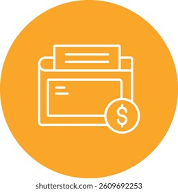 Money Folder vector icon. Can be used for printing, mobile and web applications.