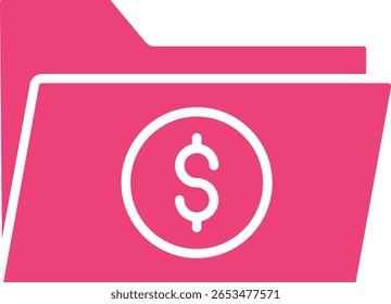 Money Folder vector icon. Can be used for printing, mobile and web applications.