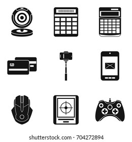 Money for game icons set. Simple set of 9 money for game vector icons for web isolated on white background