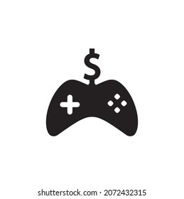 Money Game Logo. joystick money game online Creative logo design.	