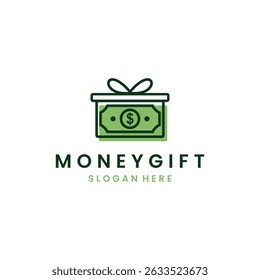 money gift logo vector icon illustration