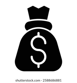 Money Glyph Icon Design For Personal And Commercial Use