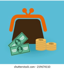 money graphic design , vector illustration