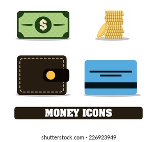 money graphic design , vector illustration