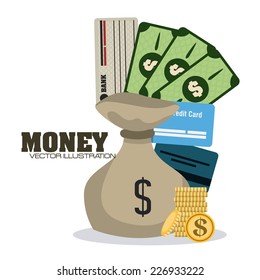 money graphic design , vector illustration