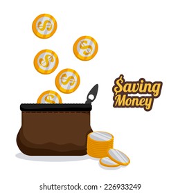 money graphic design , vector illustration