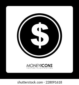 money graphic design , vector illustration