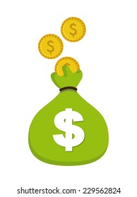 money graphic design , vector illustration