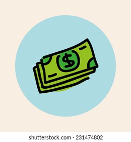 money graphic design , vector illustration