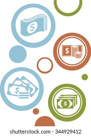 Money graphic design, vector illustration eps10