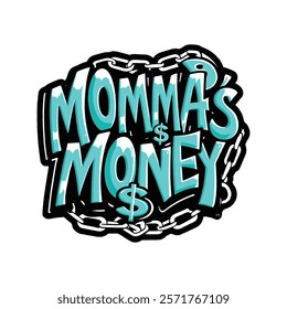 Momma’s Money graphite logo design