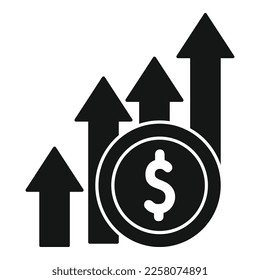 Money grow icon simple vector. Earth development. Eco recycle