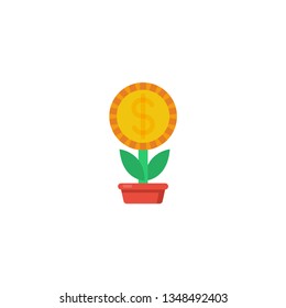 money grow icon vector illustration