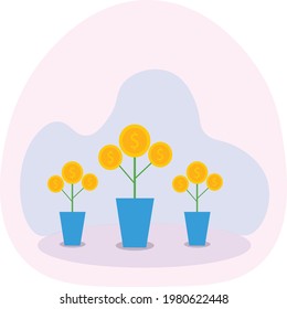Money Growing in the pots can be used for finance related projects 