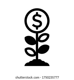 money growth icon eps 10, business growth vector element
