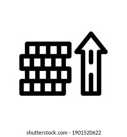 money growth icon or logo isolated sign symbol vector illustration - high quality black style vector icons
