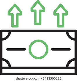 Money Growth icon vector image. Suitable for mobile application web application and print media.