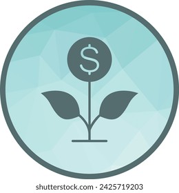 Money Growth icon vector image. Suitable for mobile application web application and print media.