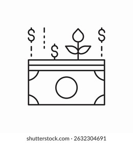 money growth investment icon sign vector