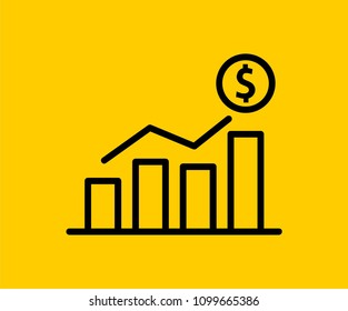 Money Growth Vector Icon