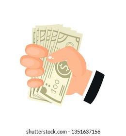 money in hand